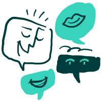 Icon of some chat messages